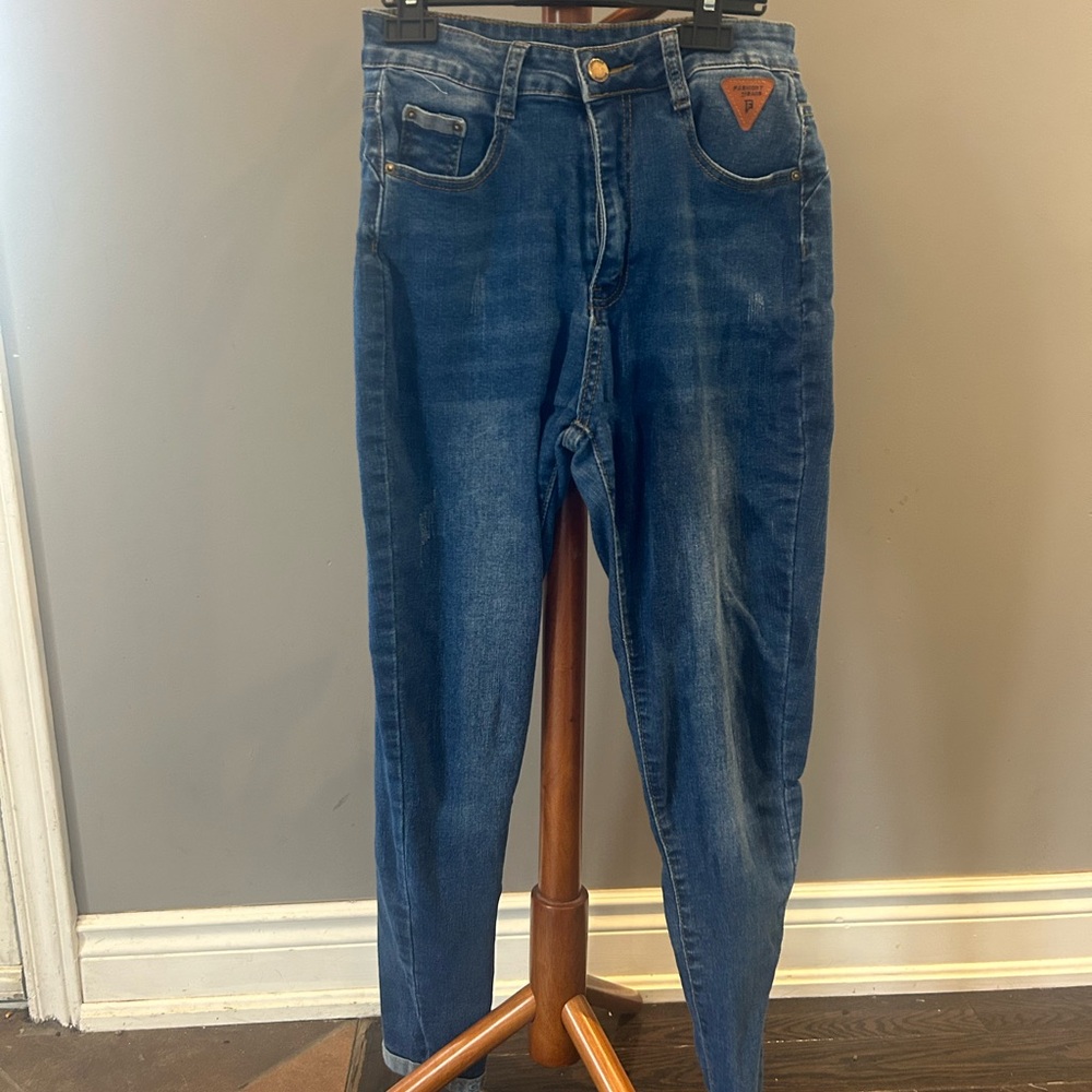 SHEIN Blue Skinny Jeans Essential Style